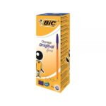 Boite de 20 Stylo bille Bic Orange  ? criture extra-fine ? BLEU