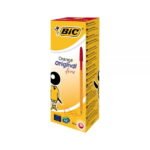 Boite de 20 Stylo bille Bic Orange ? criture extra-fine ? ROUGE