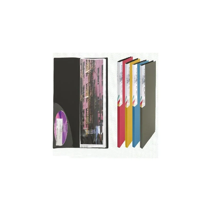 Lot de 10 Porte-vues FOLDERMATE 40 Pochettes Format A4 (Coloris au choix)