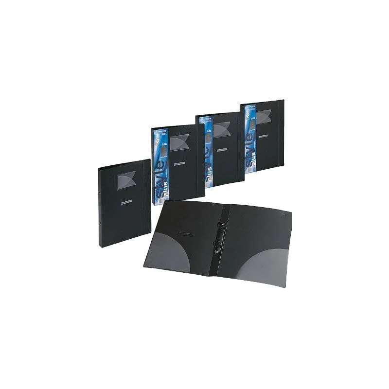 Lot de 10 Classeurs à 2 anneaux FOLDERMATE Format A4 Coul Noir